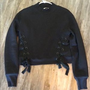 H&M braided sweatshirt